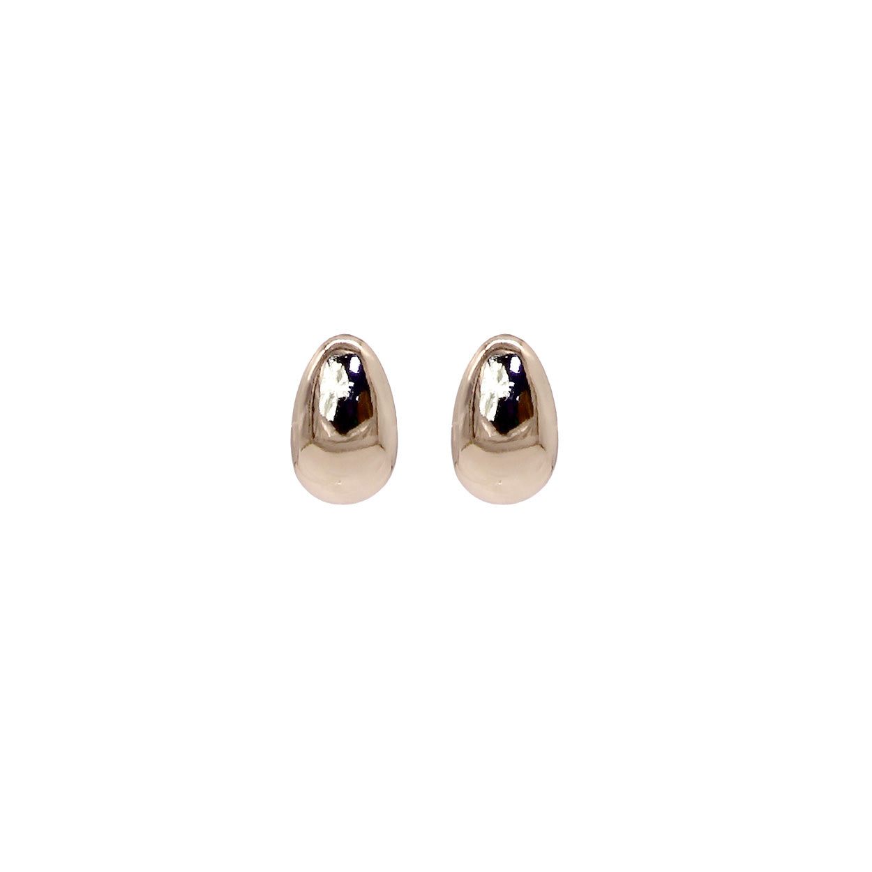 Gold stud earring