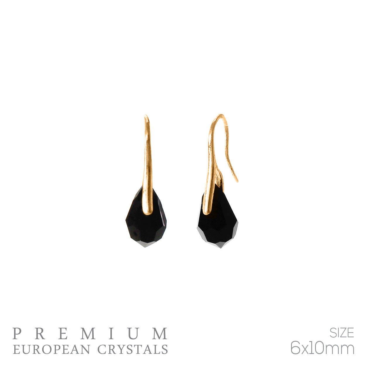 Minimalistic pear drop earring
