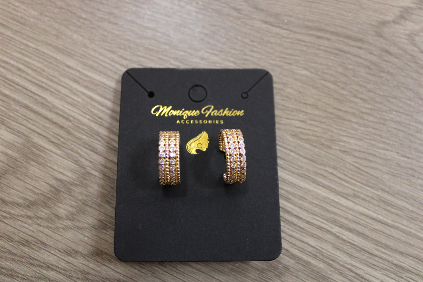 Pave mini hoops