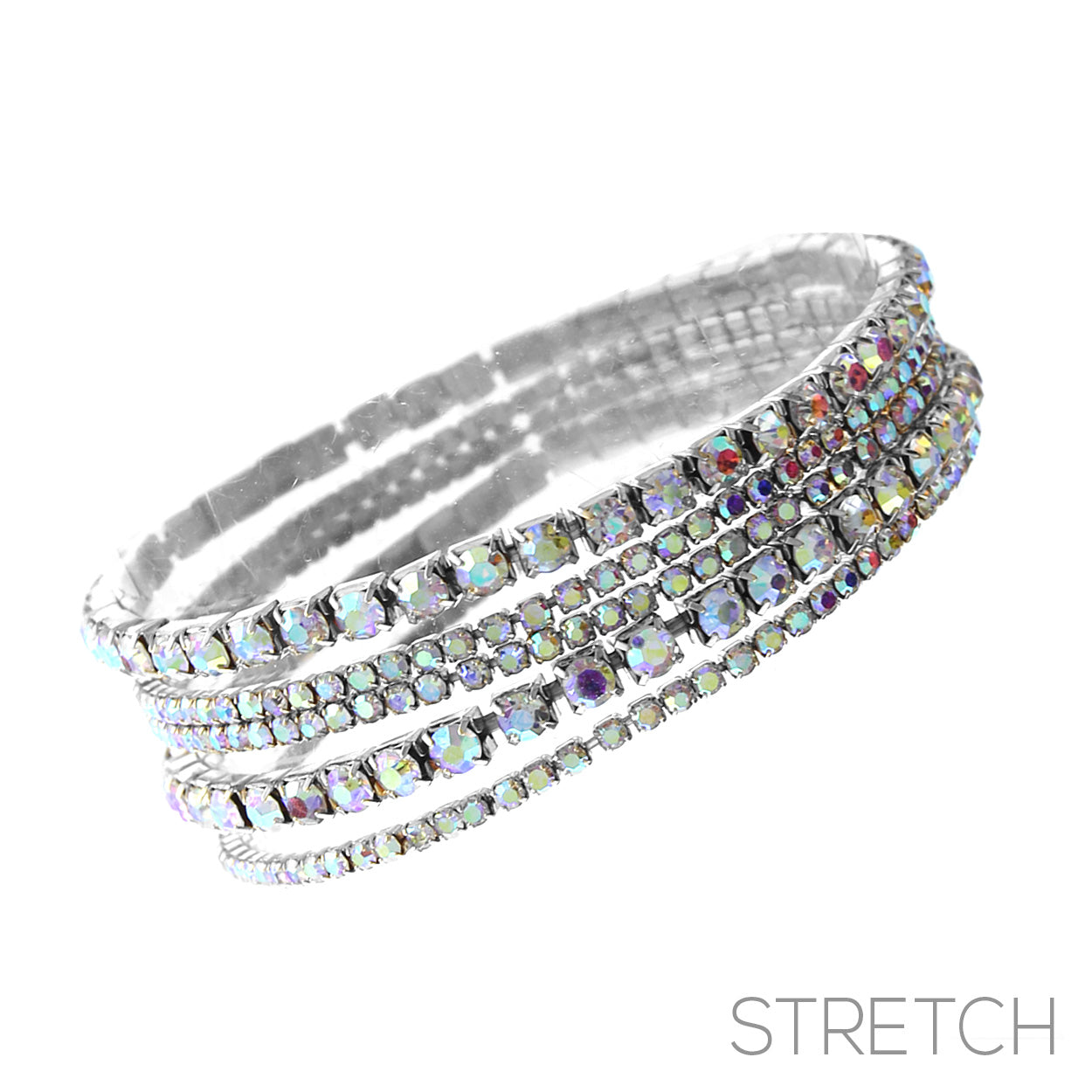 Single set of rhinestone bracelets