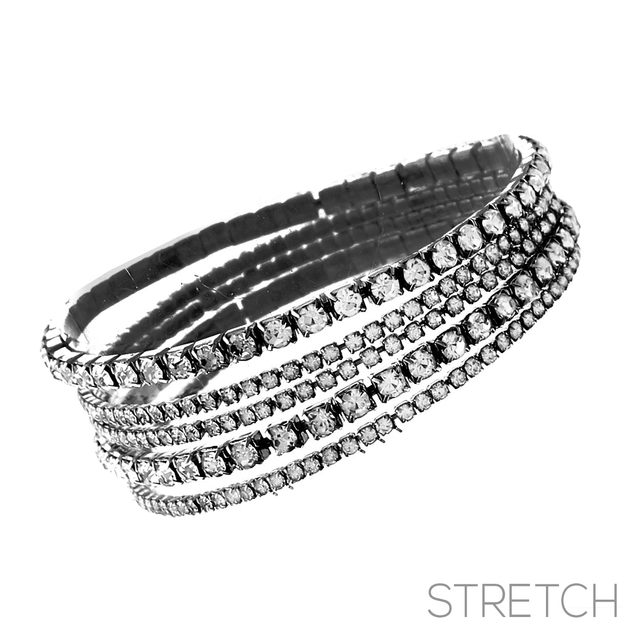 Single set of rhinestone bracelets