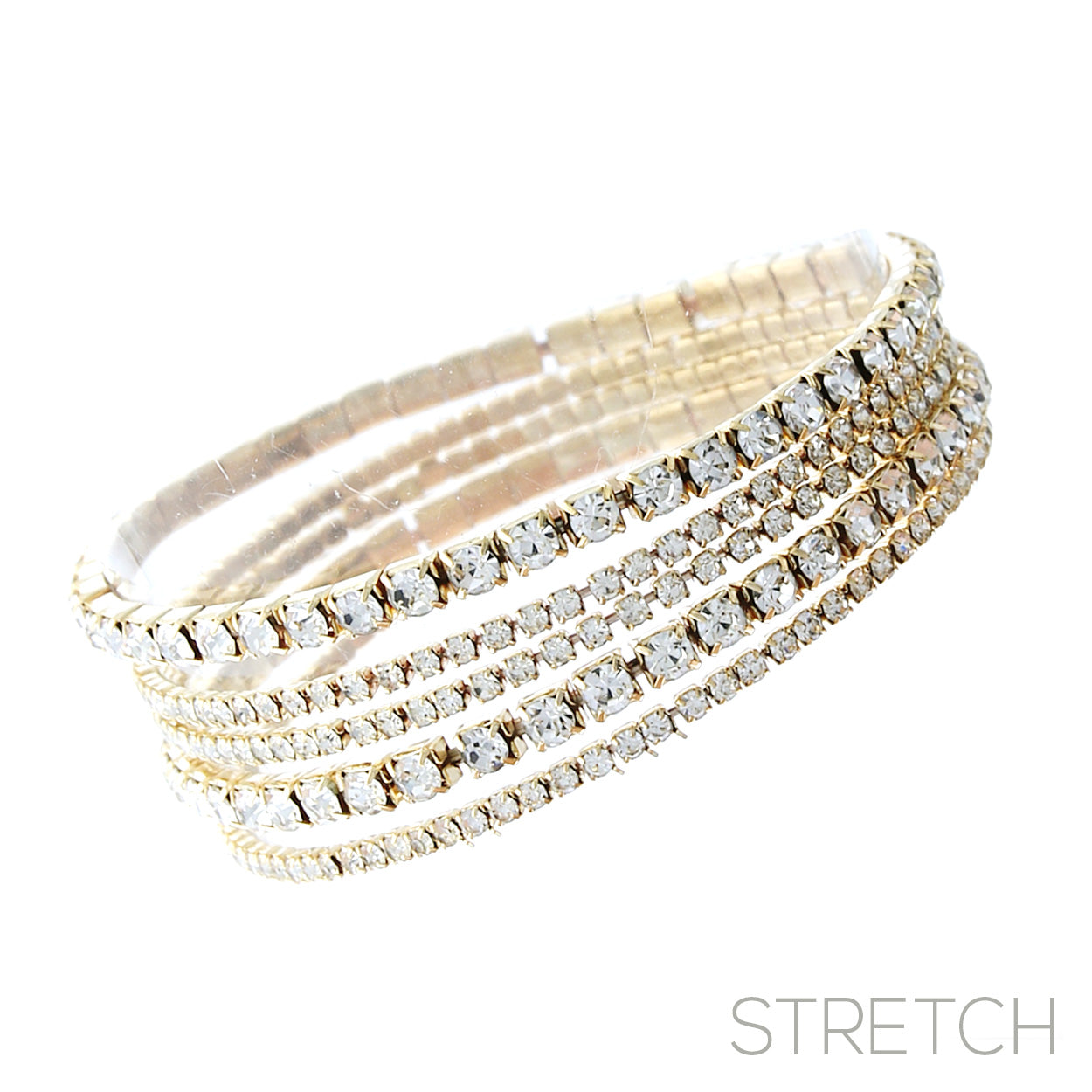 Single set of rhinestone bracelets