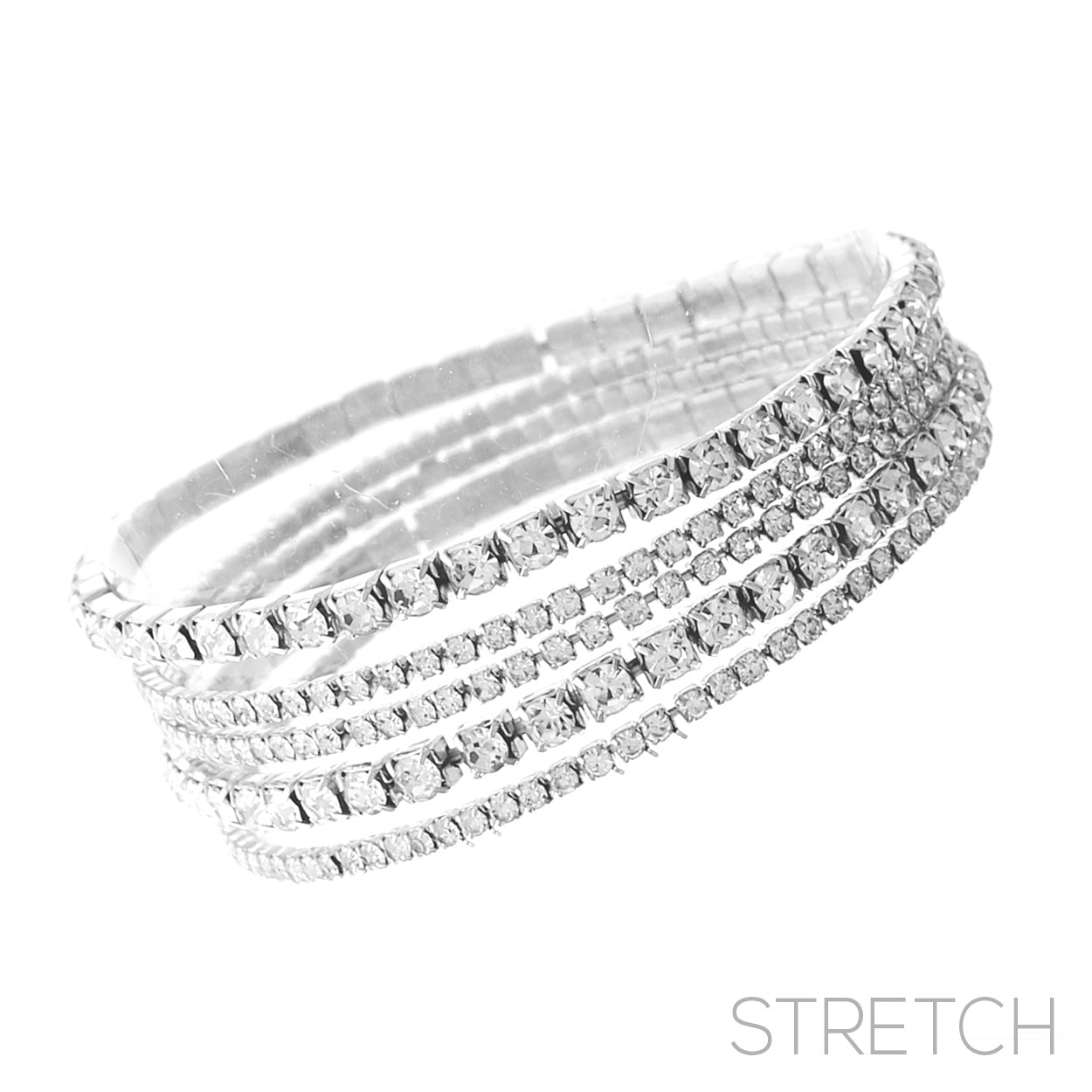 Single set of rhinestone bracelets