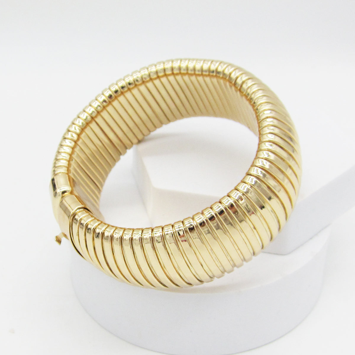 Gold cuff bangle