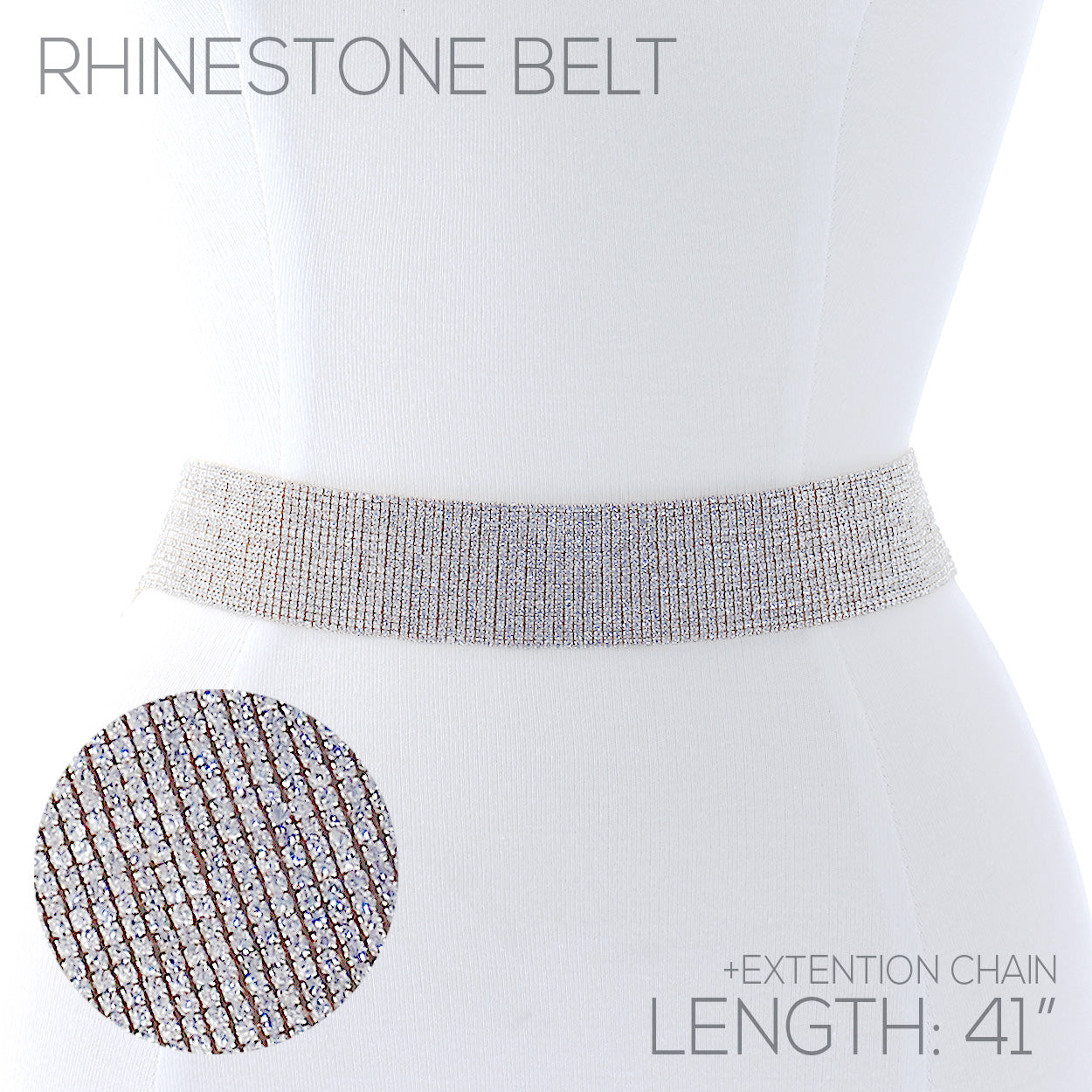 Rhinestone belt