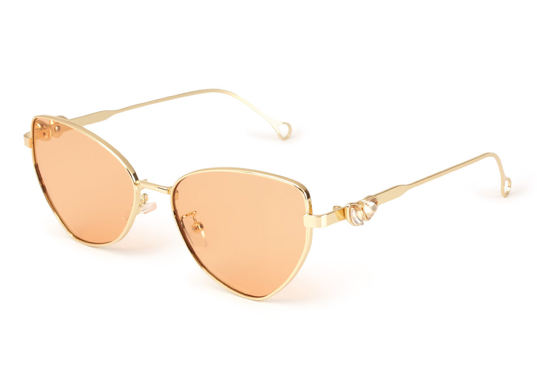 Vintage peach cat eye