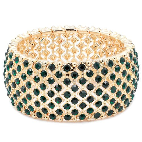 gold green fashion bracelet