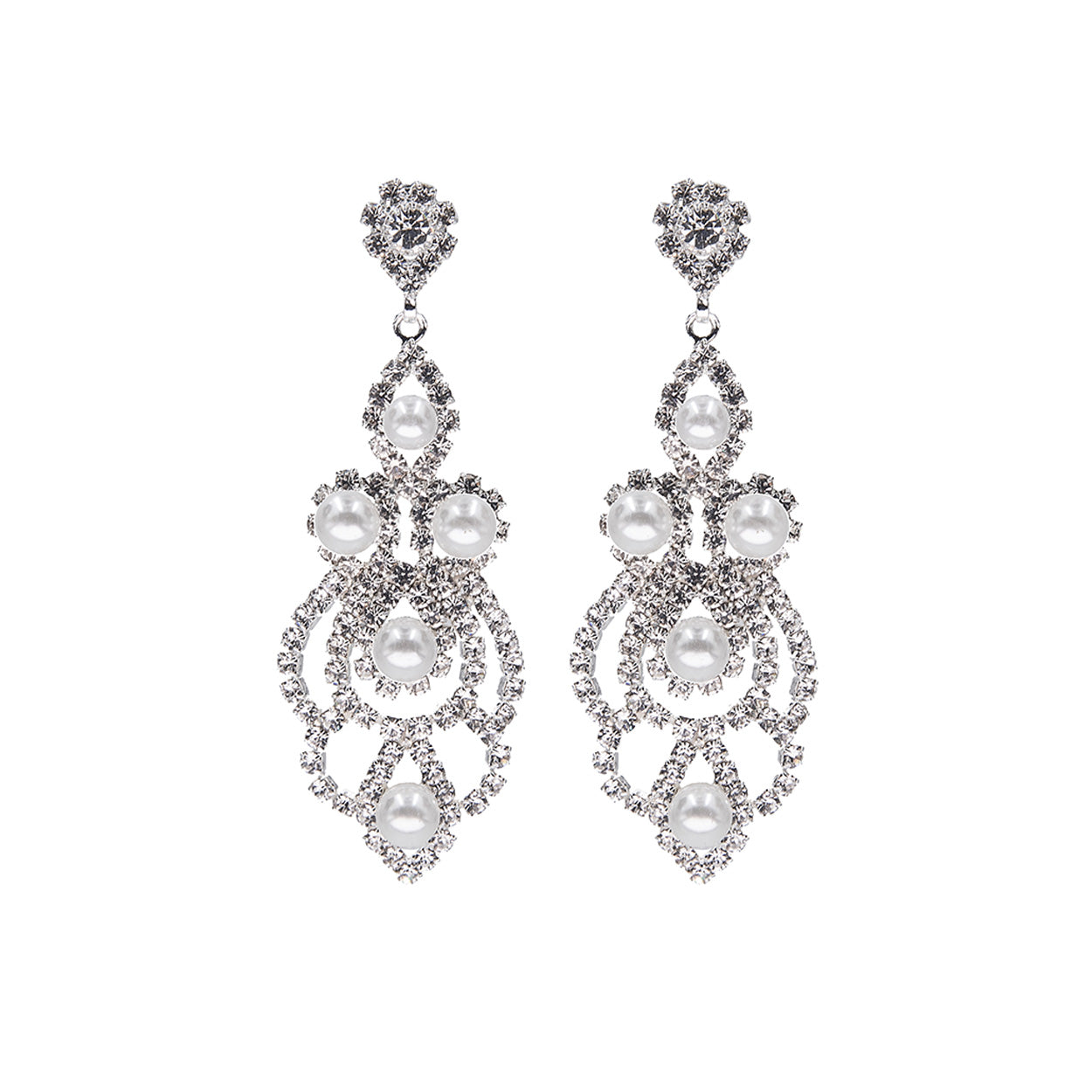 Pearl power earrings