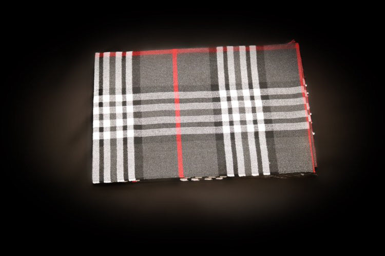 Plaid print shawl - Monique Fashion Accessories