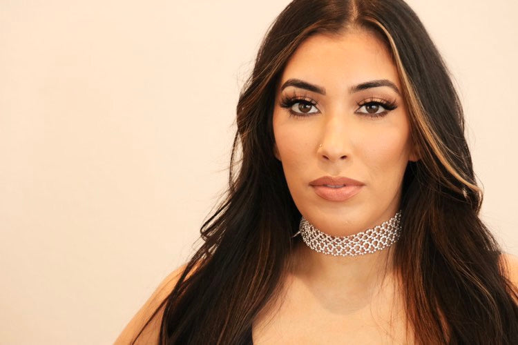 Rhinestone swirl choker - Monique Fashion Accessories