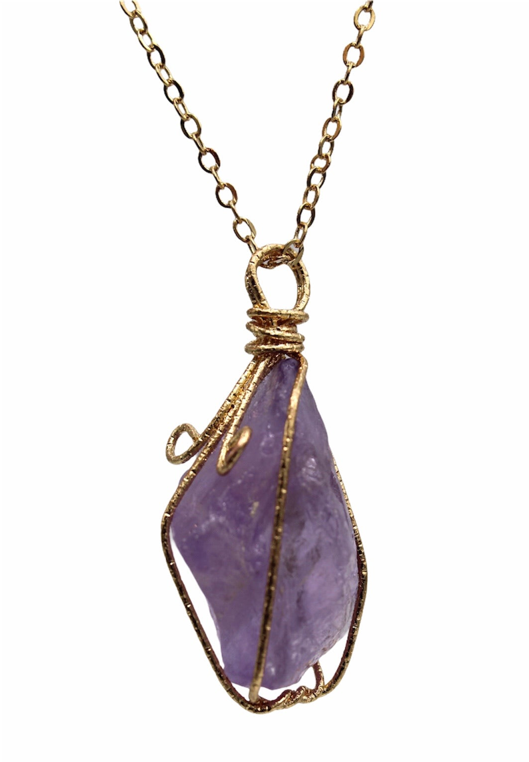 Chunky wire wrapped stone - Monique Fashion Accessories