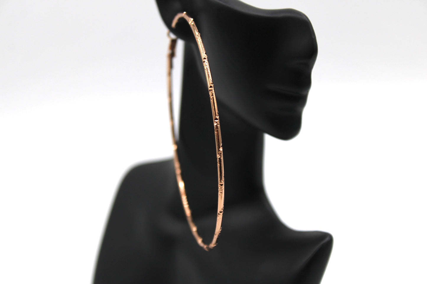 Rose gold lined hoop - Monique Fashion Accessories