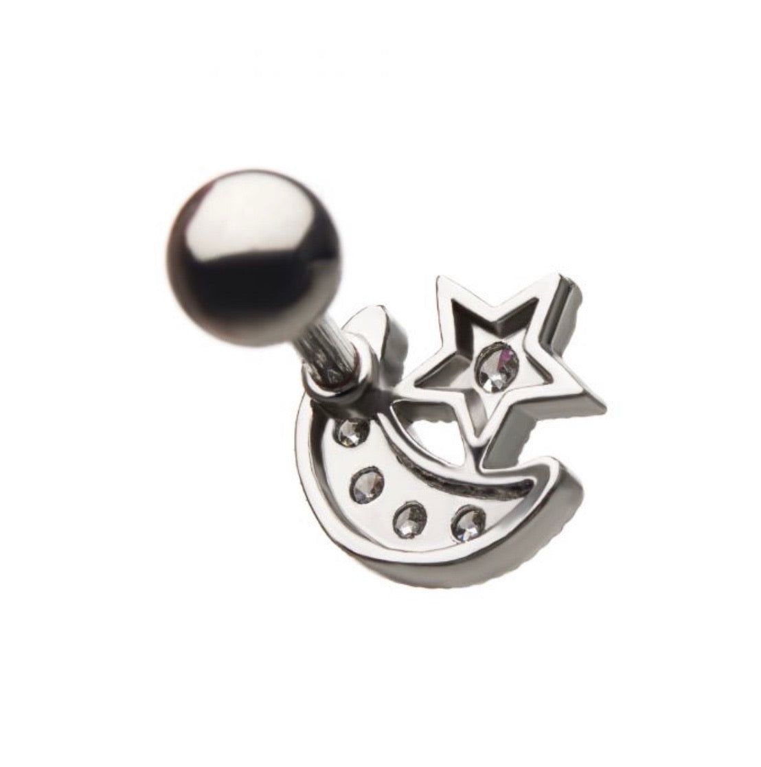 Star & moon cartilage - Monique Fashion Accessories
