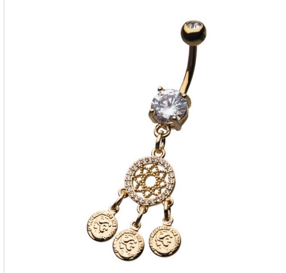 Trinity knot navel ring - Monique Fashion Accessories