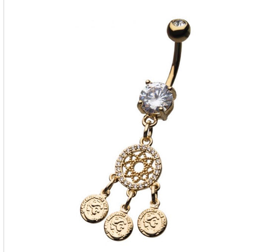 Trinity knot navel ring - Monique Fashion Accessories
