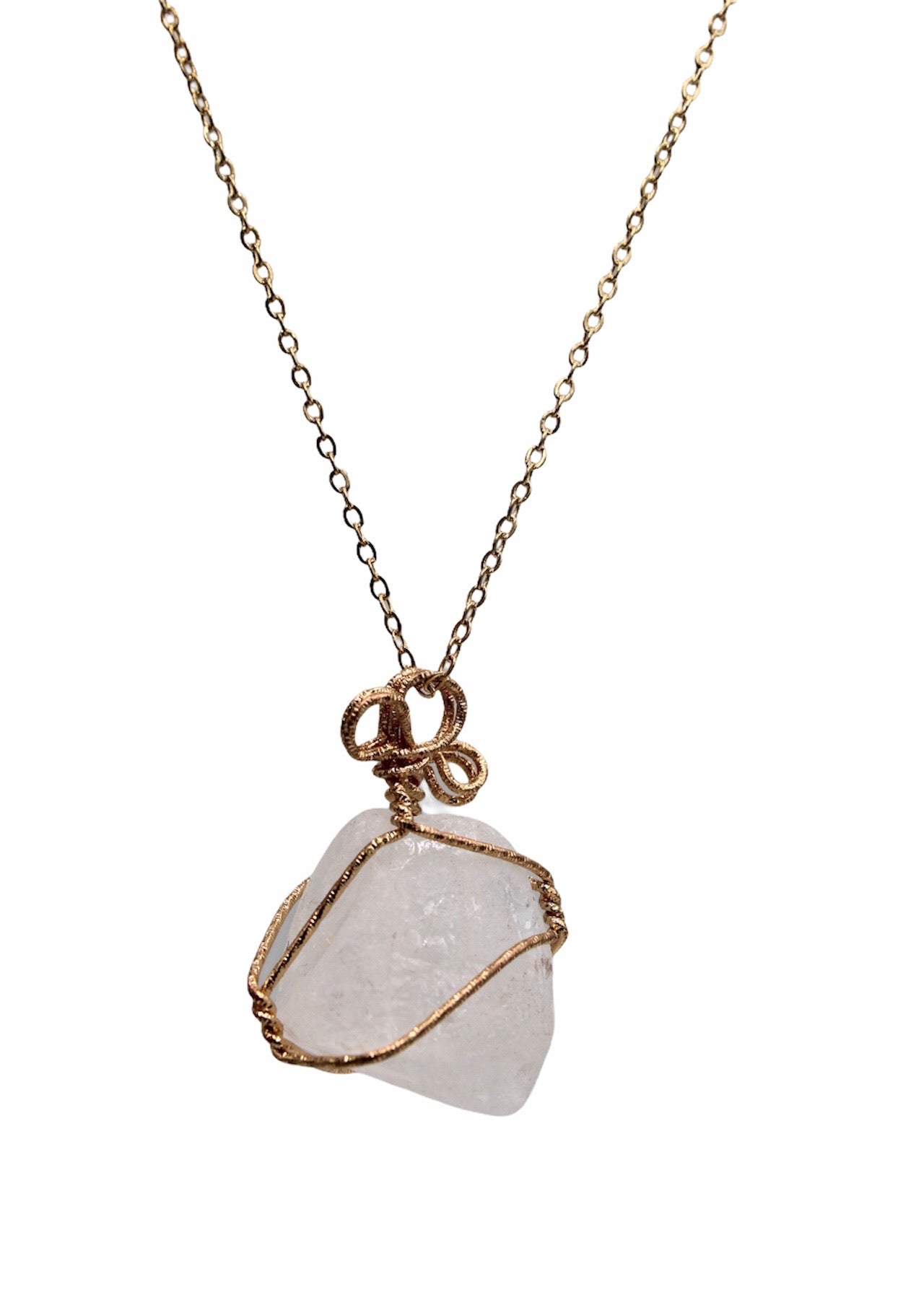 Chunky wire wrapped stone - Monique Fashion Accessories