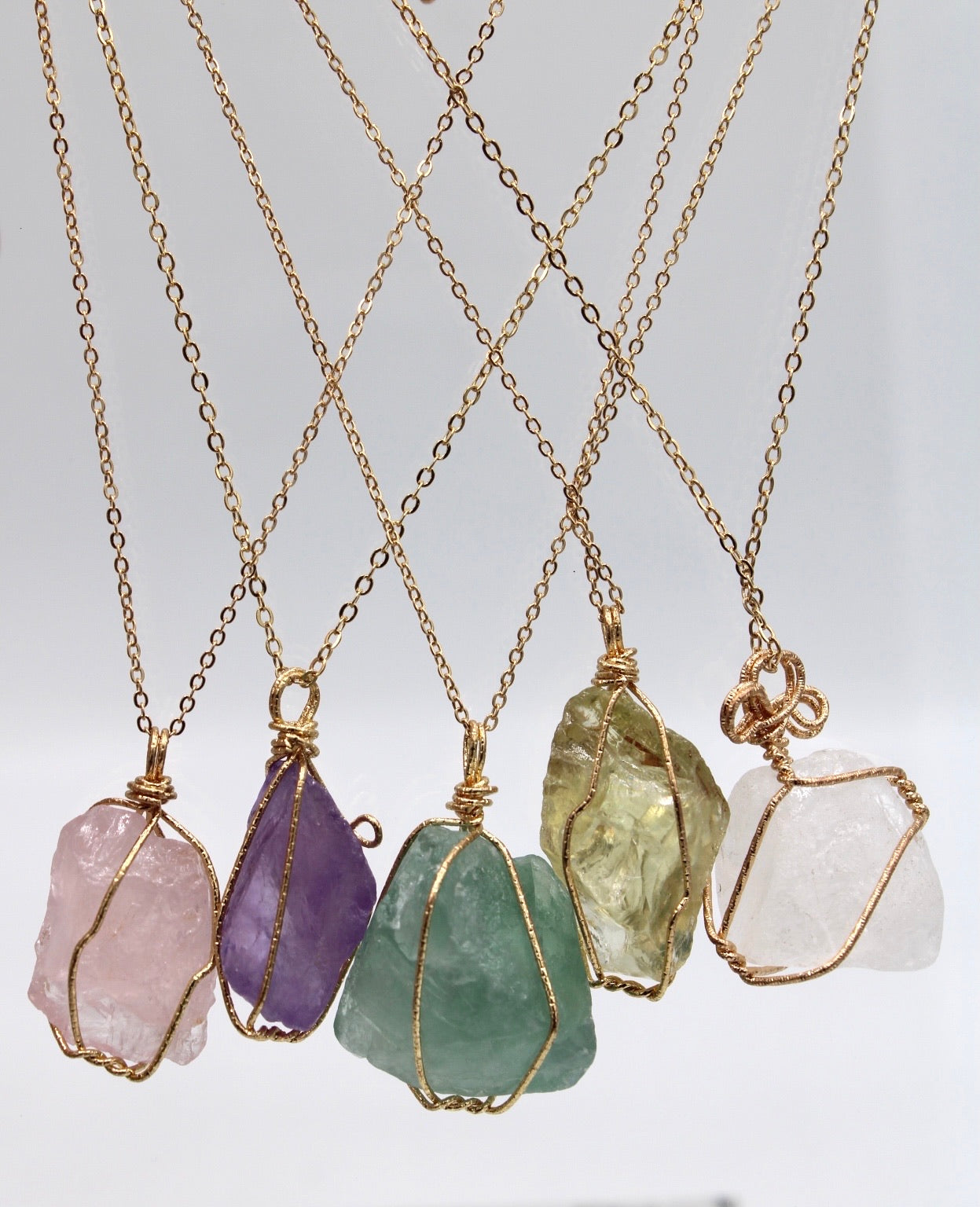 Chunky wire wrapped stone - Monique Fashion Accessories