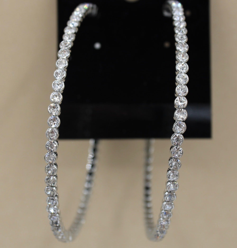 Rhinestone hoop - Monique Fashion Accessories