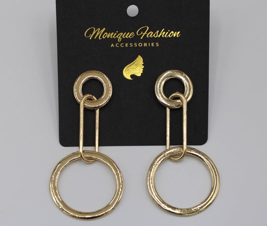 Geometric drop earring - Monique Fashion Accessories