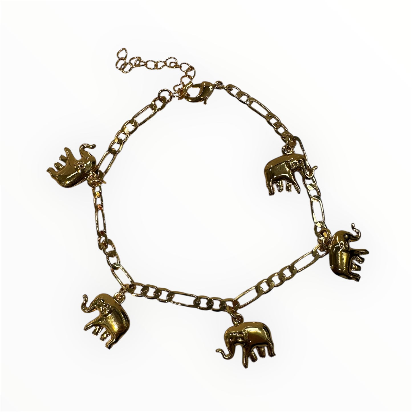 Elephant charm bracelet