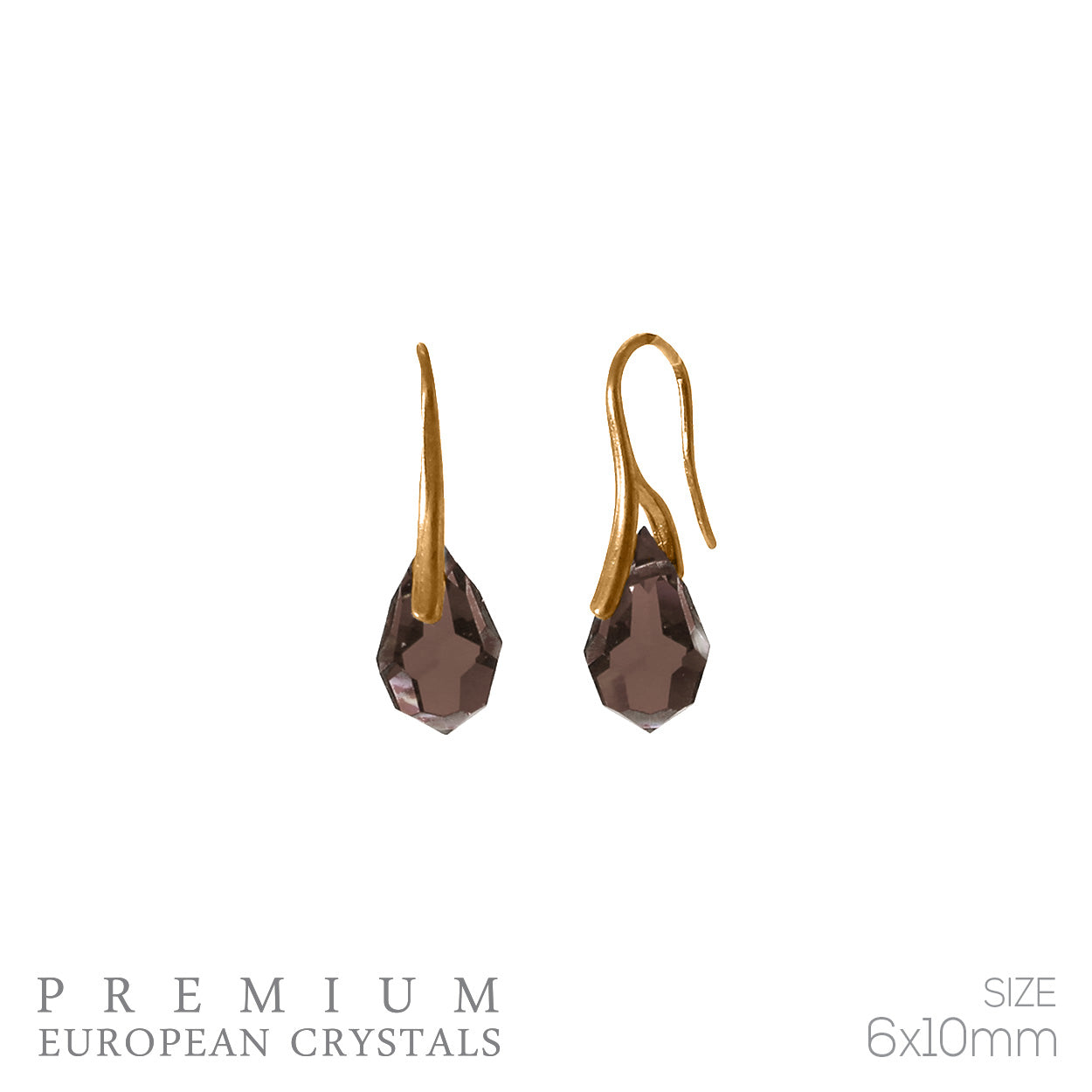 Minimalistic pear drop earring