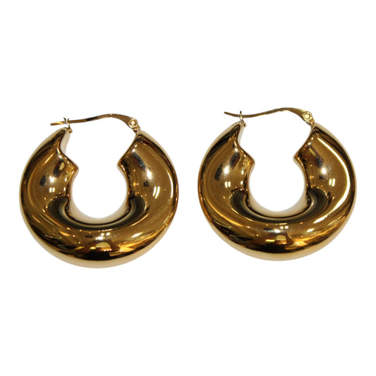 Chunky hollow hoops