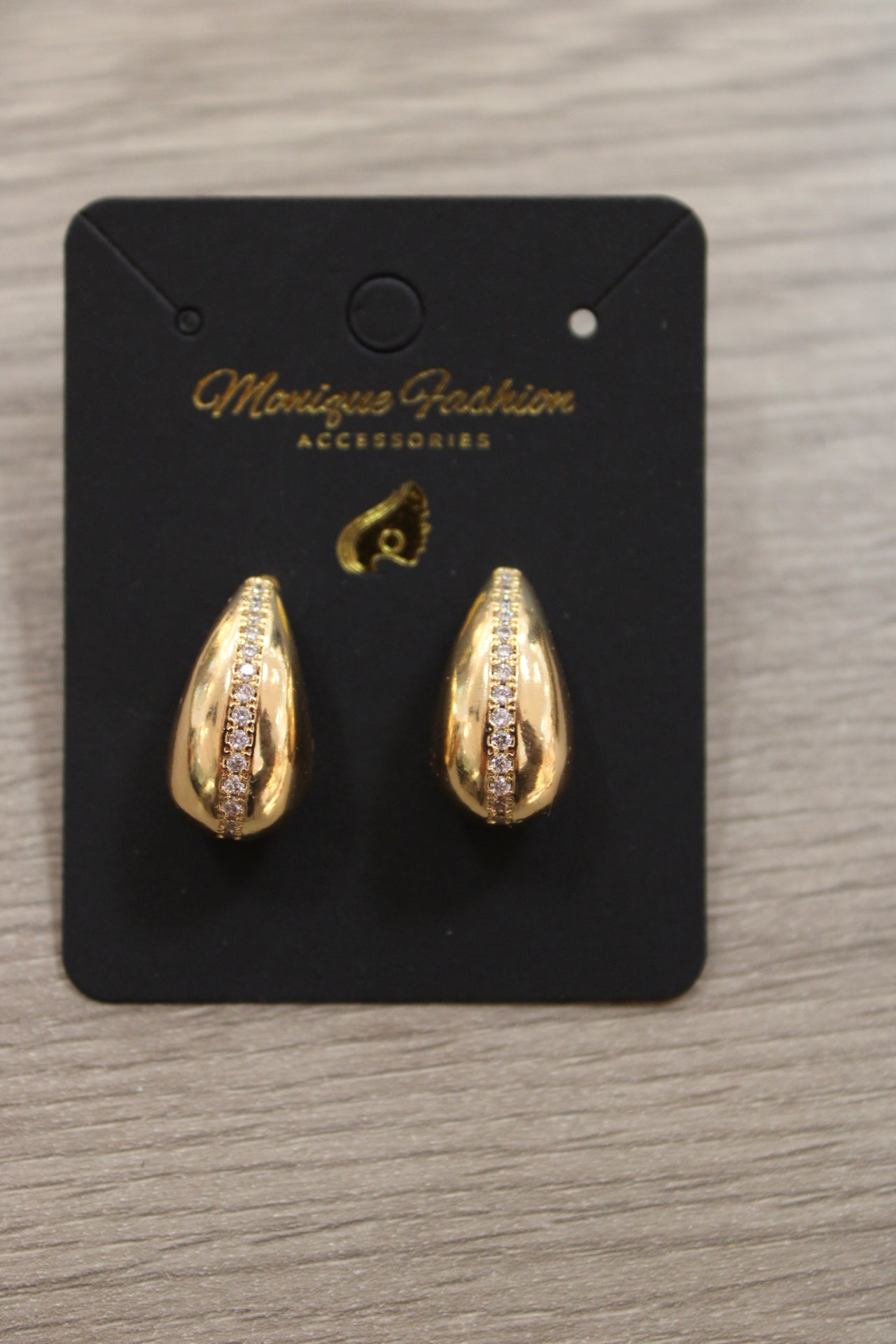 Teardrop Diamond studs