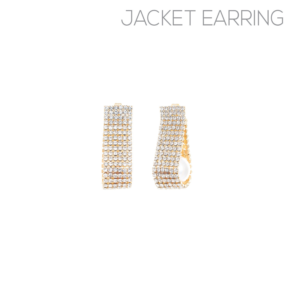 Pearl jacket earring