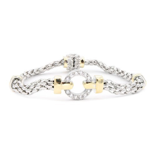 Two tone magnet bracelet