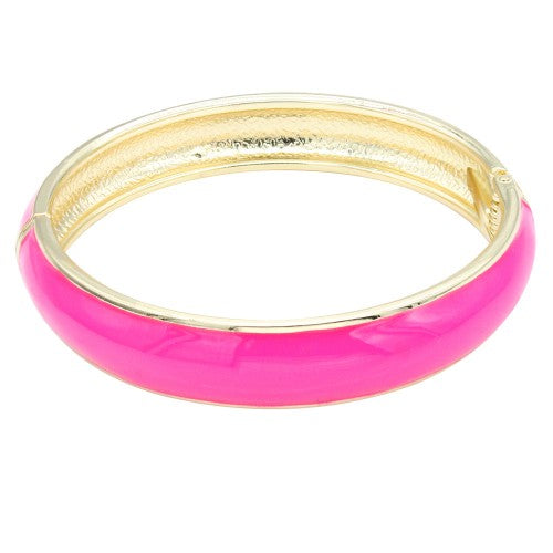 hot pink hinge bangle
