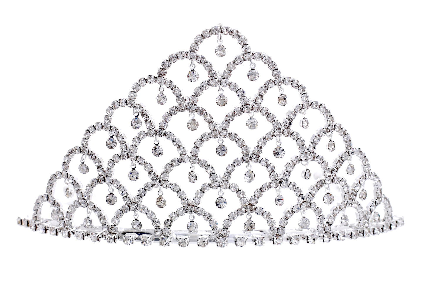 Extravagant crown with dangle charms - Monique Fashion Accessories