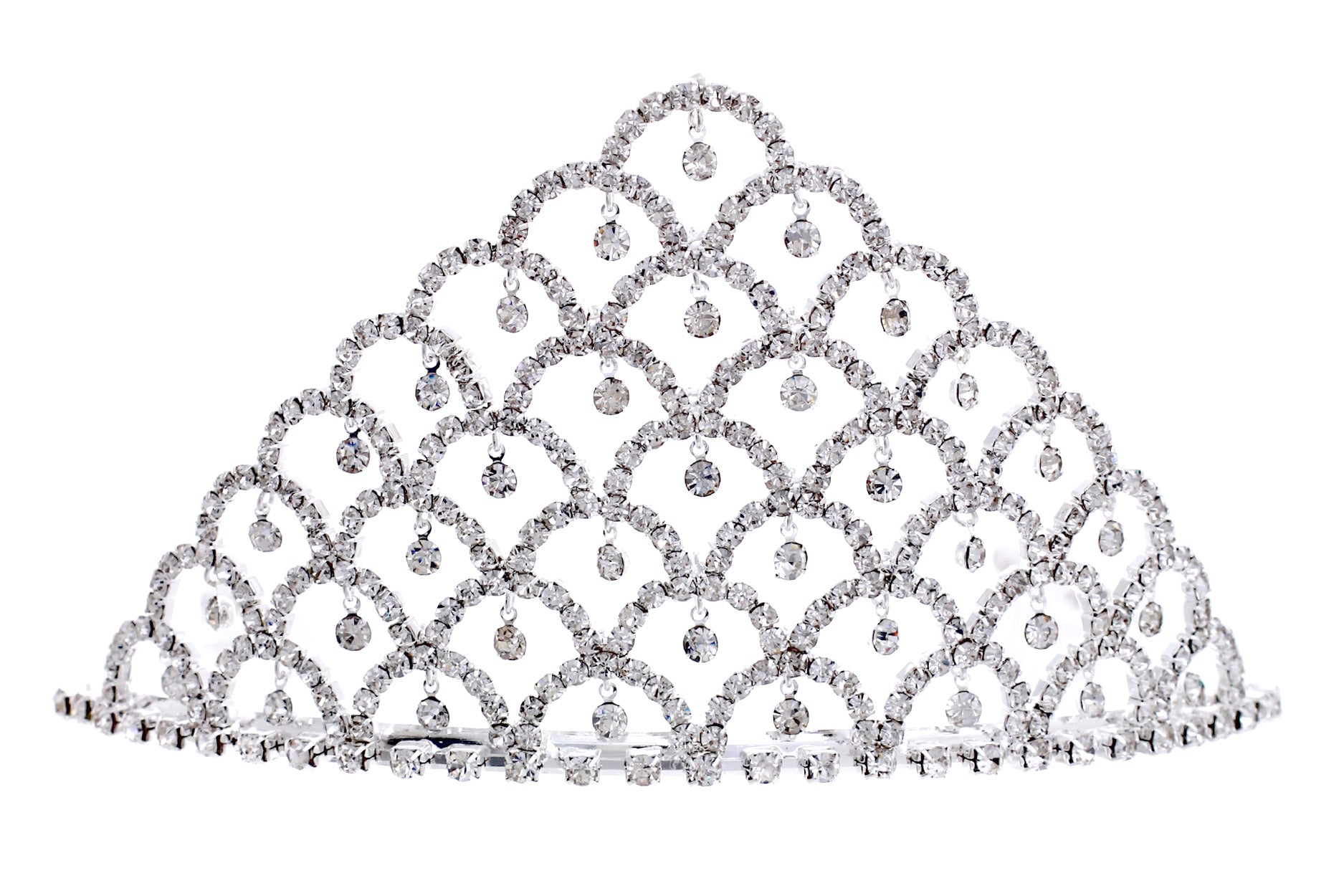 Extravagant crown with dangle charms - Monique Fashion Accessories
