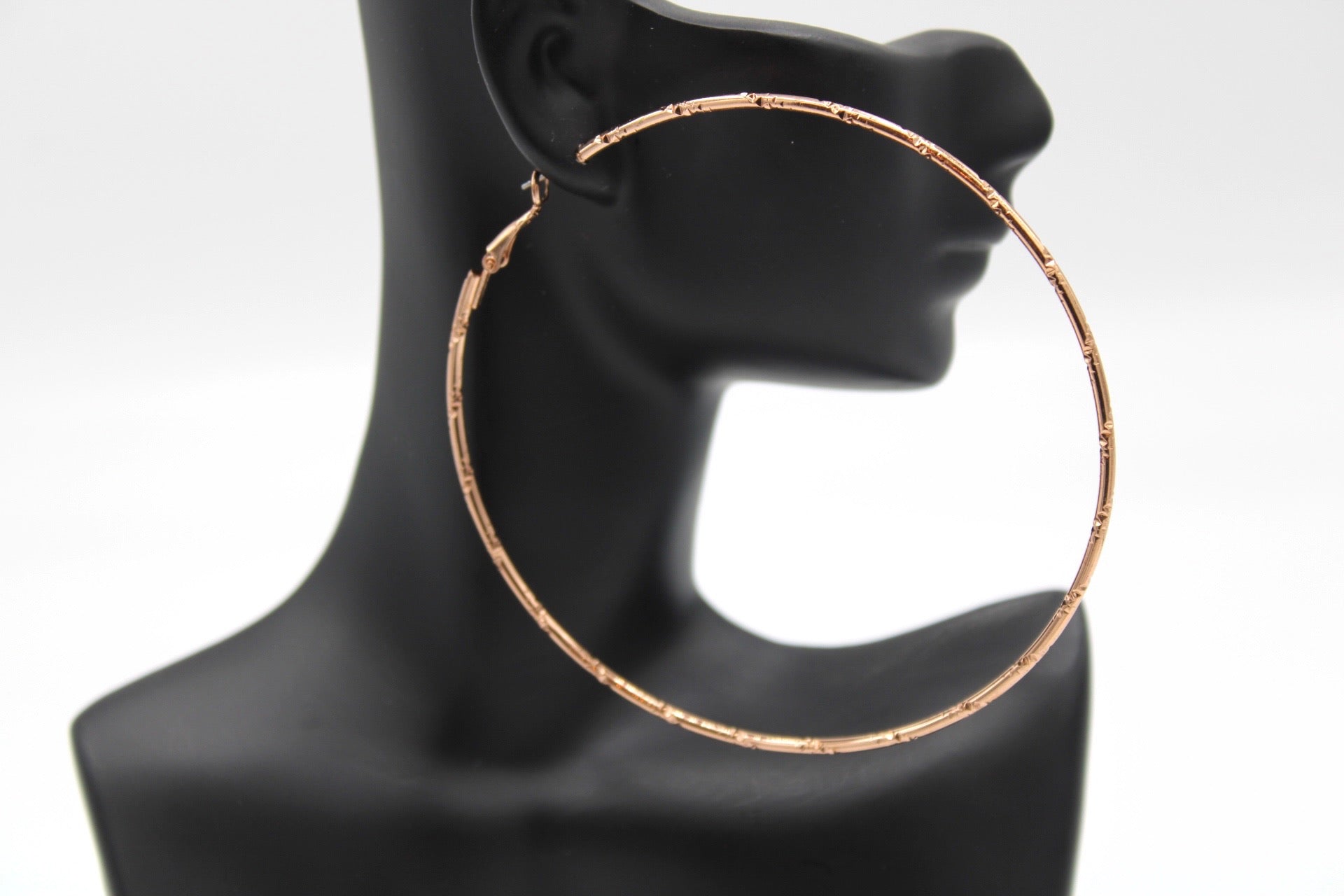 Rose gold lined hoop - Monique Fashion Accessories