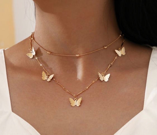 Butterfly 🦋 layered chain - Monique Fashion Accessories