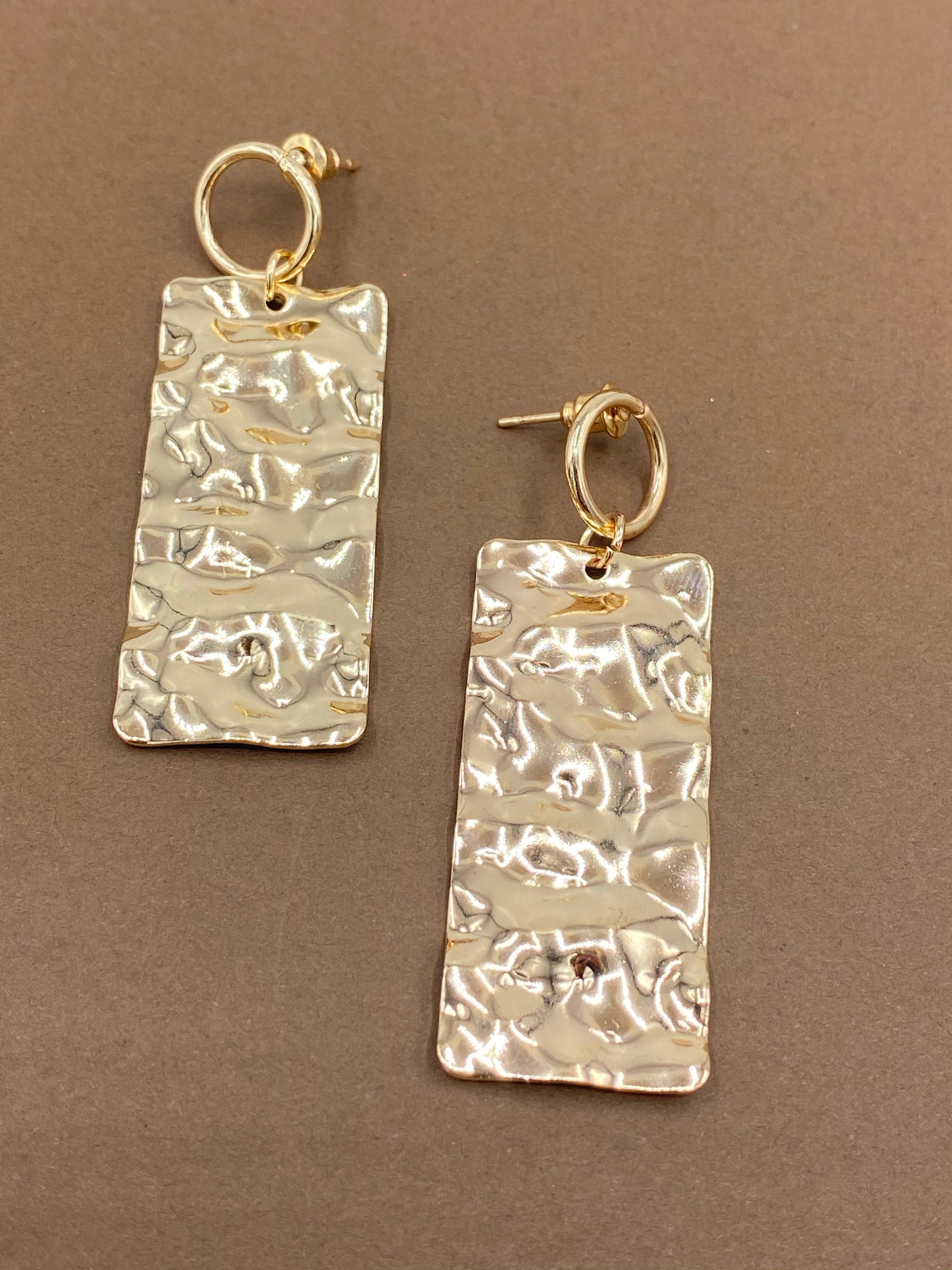 Gold mine drop earring - Monique Fashion Accessories